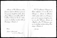 Huwelijksaankondiging M.J.W. Schuurman en J.B.M. ten Bosch (1903)